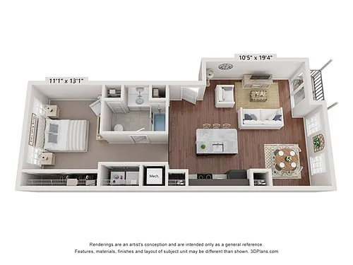 Floor plan Greystone I Flat