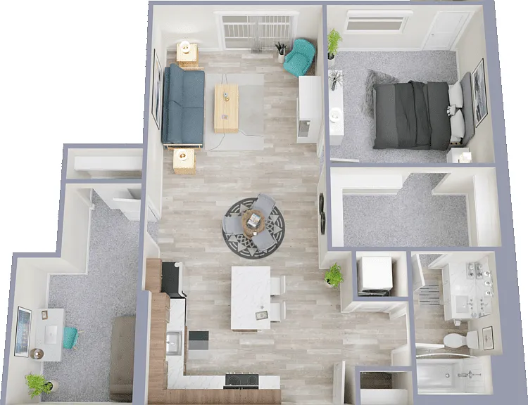 White Tail B Floorplan Diagram