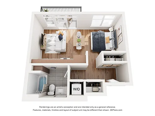 Floor plan Studio 1