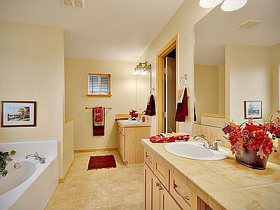 5 piece master bath with a walk in closet!