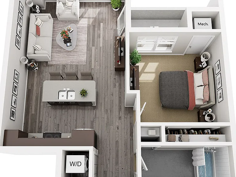 Floor Plan B5 | 22 Slate | Apartments in Madison, WI Floor Plan B5 | 22 Slate | Apartments in Madison, WI