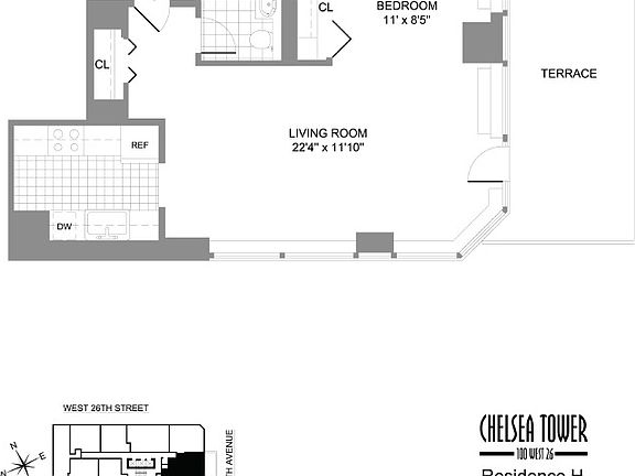 2nd image of 100 W 26th St APT 8H