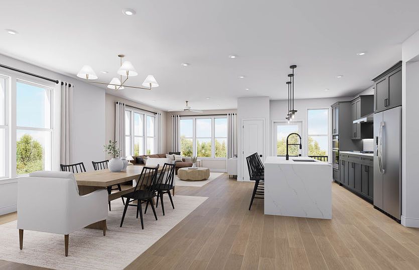 Spacious Corner Open Floor Plan Home Design