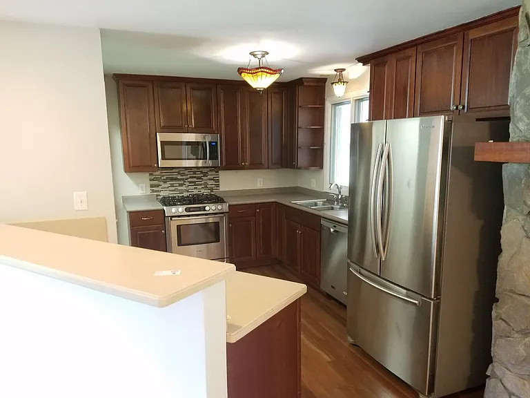 Kitchen with SS appliances