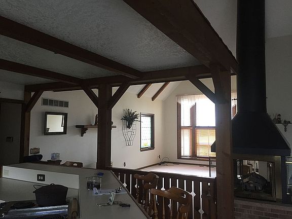 View from kitchen to front