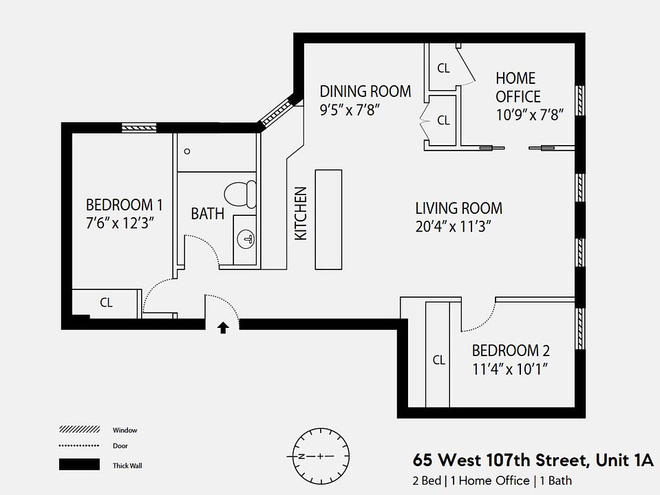 2nd image of 65 W 107th St APT 1A