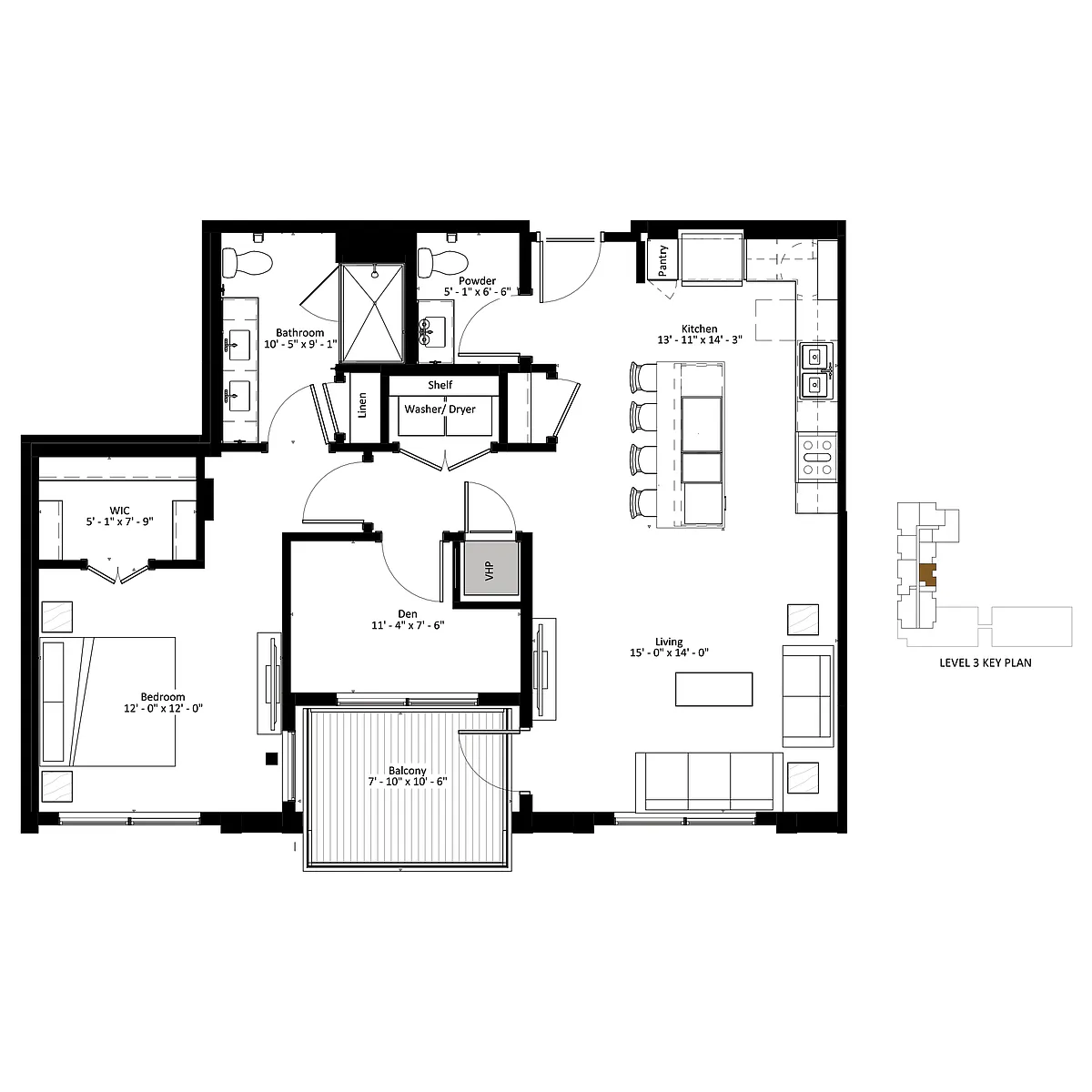 Floor plan Celeste - Penthouse