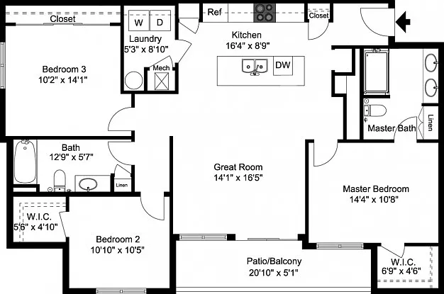 3 Bed | 2 Bath 3 Bed | 2 Bath