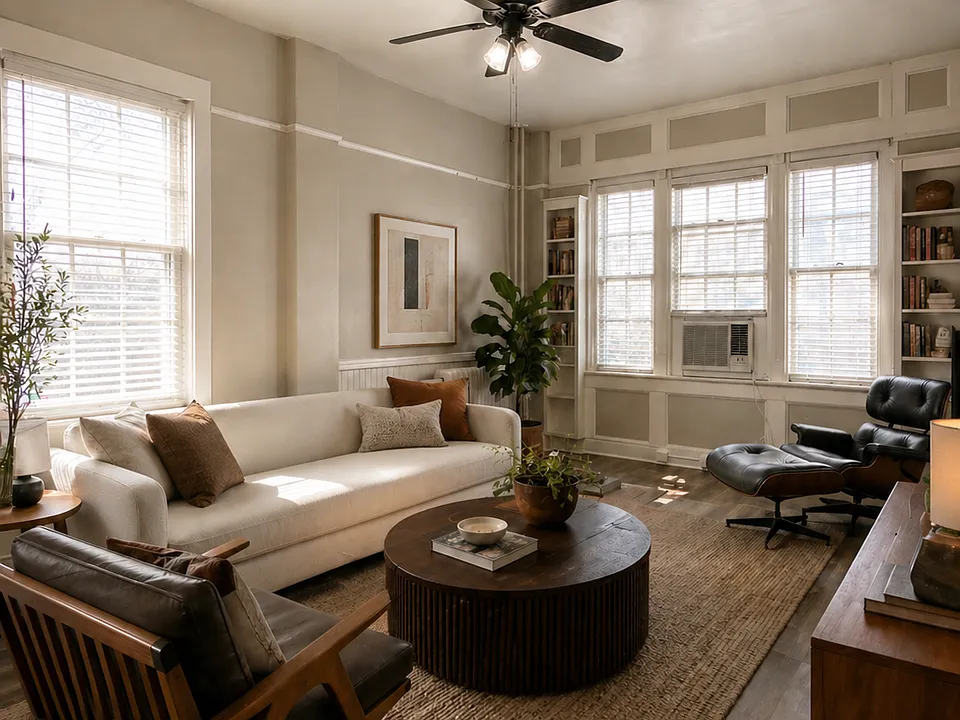 Medium 1BR, 1 BA / Living Room