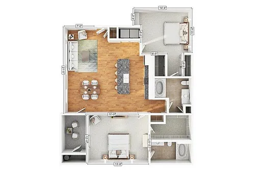 Floor plan B3
