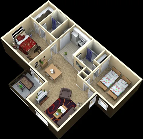 Floor plan Two Bedroom