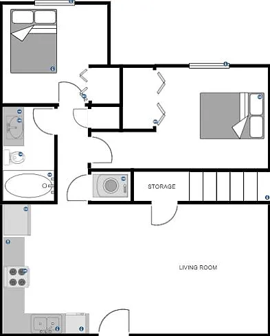 2 bed, 750 sqft, $1,500 — Photo 3
