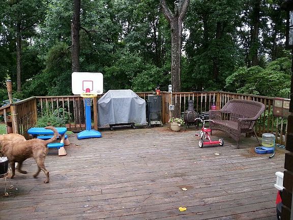 Deck off back