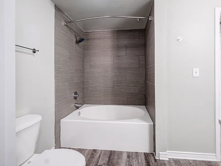 Deep soaking tub and shower