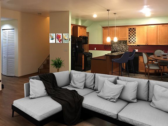 Kitchen/Dining from Living 