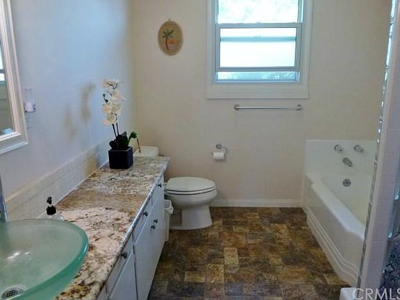 spacious Hall bath with separate tub and shower