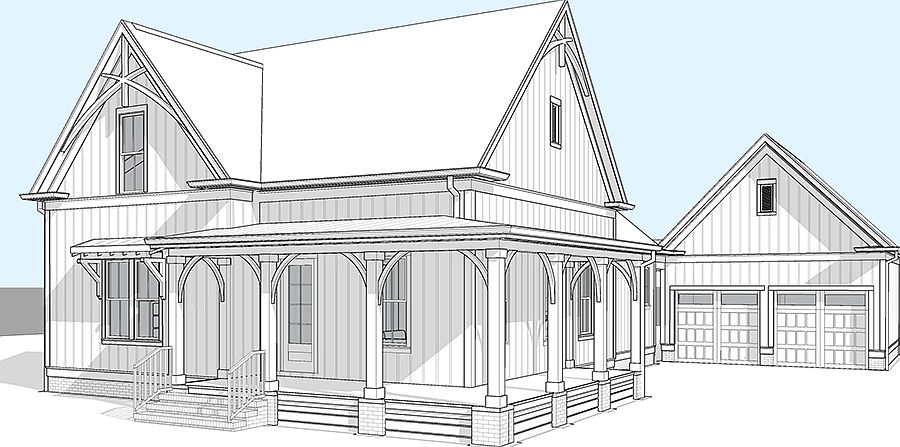Sloan III, Front Entry Detached Garage