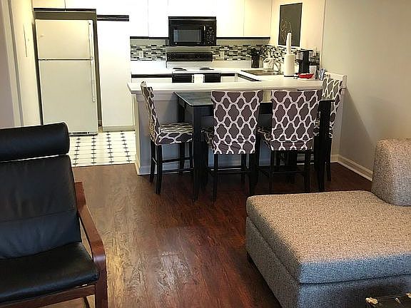 Kitchen from living area