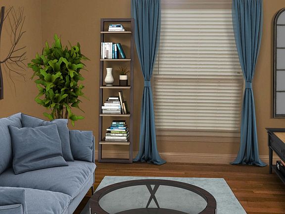 Living room: great natural light, hardwood floors