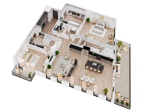 Floor plan Crest Penthouse