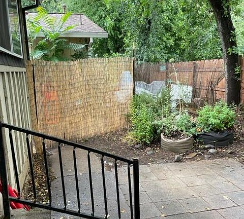 privacy barrier with the other house (Unit B) that I own