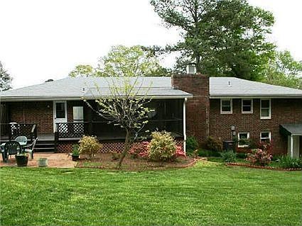 Large fenced backyard...