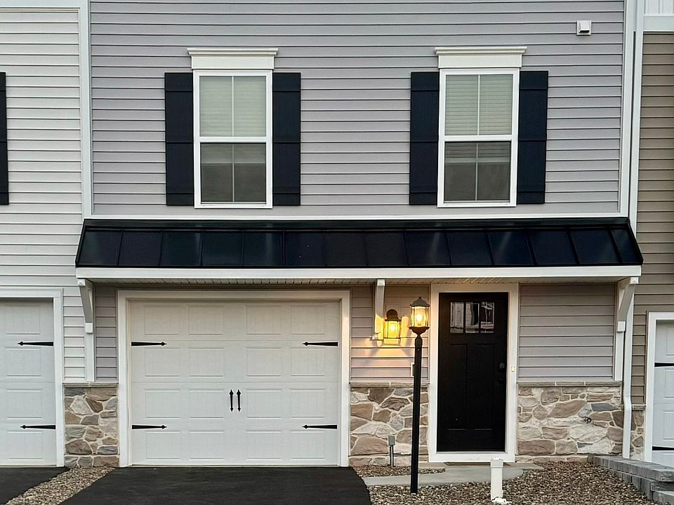 Front view of townhome