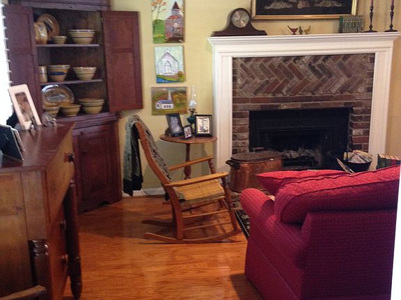 formal living room
gas logs