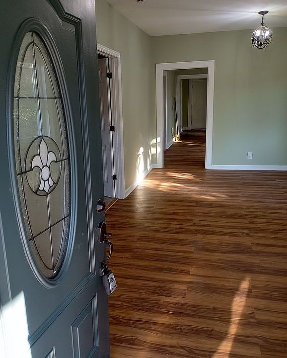 Inside the front door!