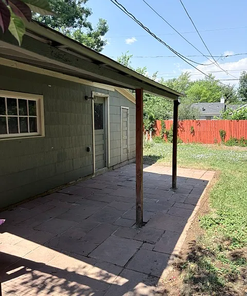 Covered patio