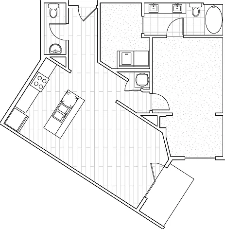 A3 - 1 Bed 1.5 Bath A3 - 1 Bed 1.5 Bath