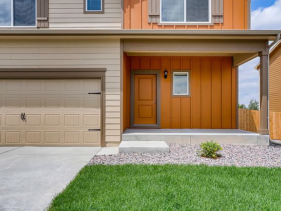 The Yale has a charming covered front porch.