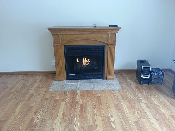 Remote fireplace included