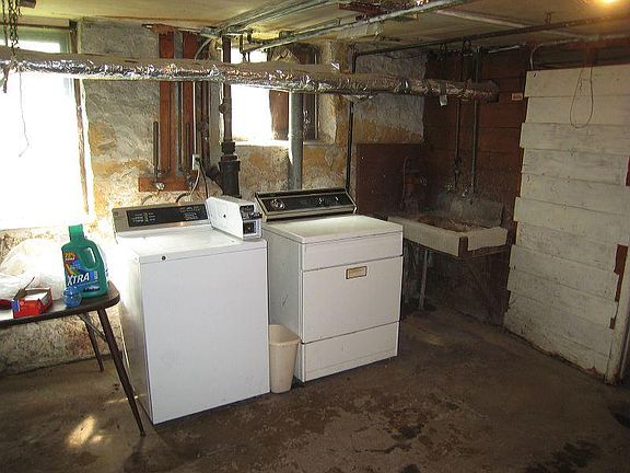 Coin Laundry conveniently in basement