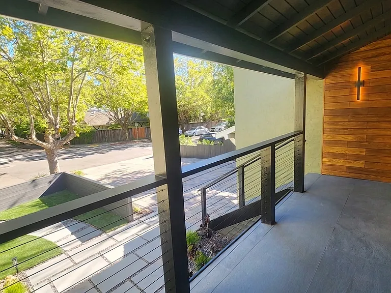 Front porch with front yard and street/neighborhood view