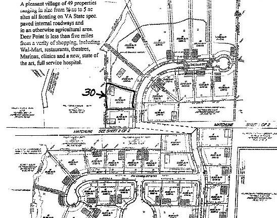 Lot 30 location in sub-div