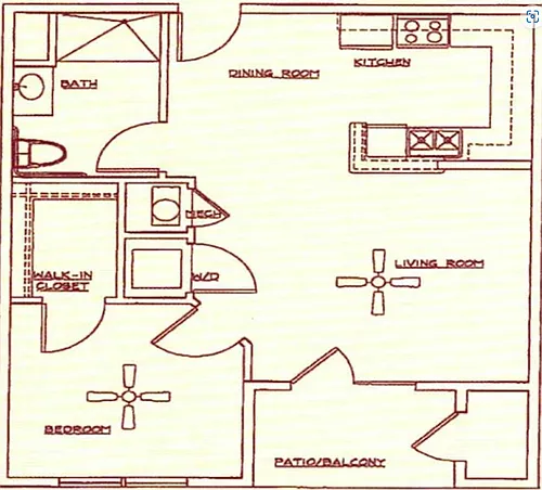 Floor plan 1 Bedroom