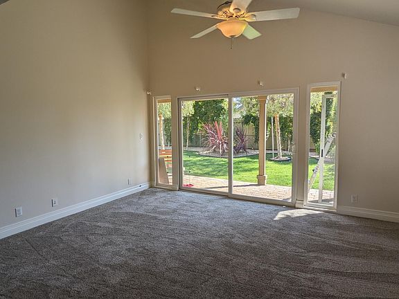Large room with vaulted ceilings. New carpeting installed.