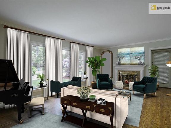 Virtually Staged Living Room