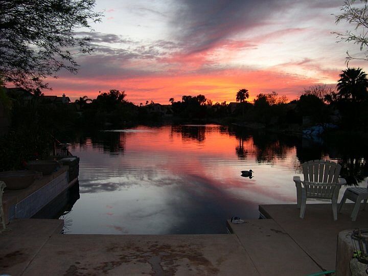 View from patio every night