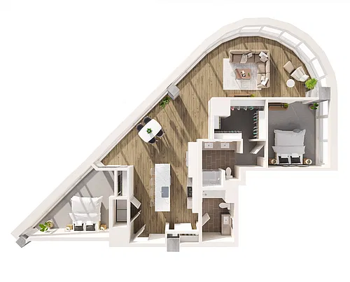 Floor plan Two Bedroom