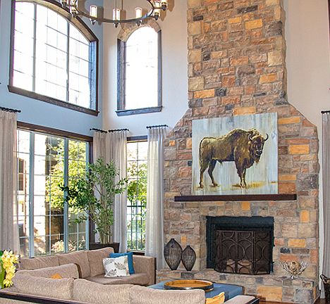 Clubhouse interior lounge with comfortable seating and natural light