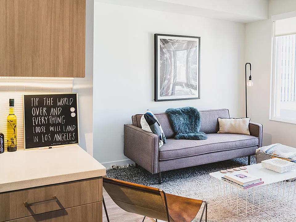 Light filled apartment homes in Los Angeles.