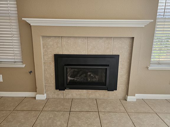 New fireplace insert with remote.