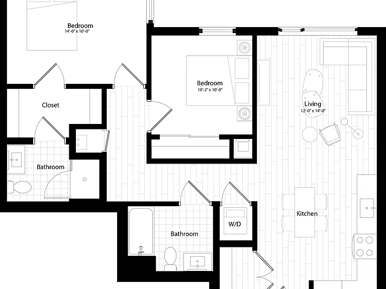 B4 floor plan Addison