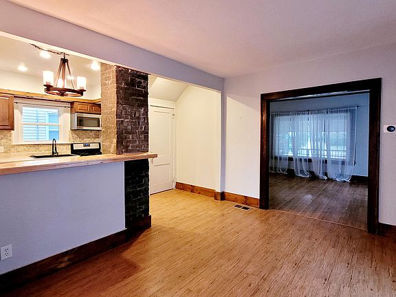 Dining Room to Kitchen and Living Room