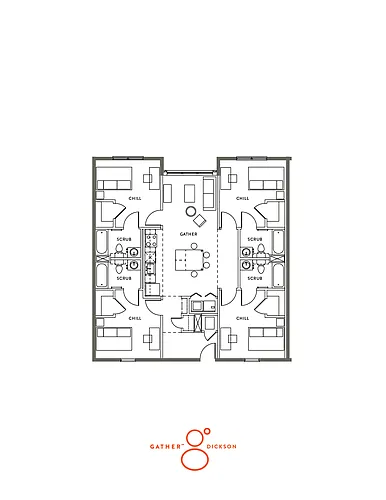 Floor plan 4 Bed, 4 Bath