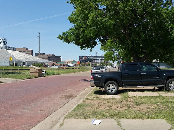 View of downtown from driveway/parking.