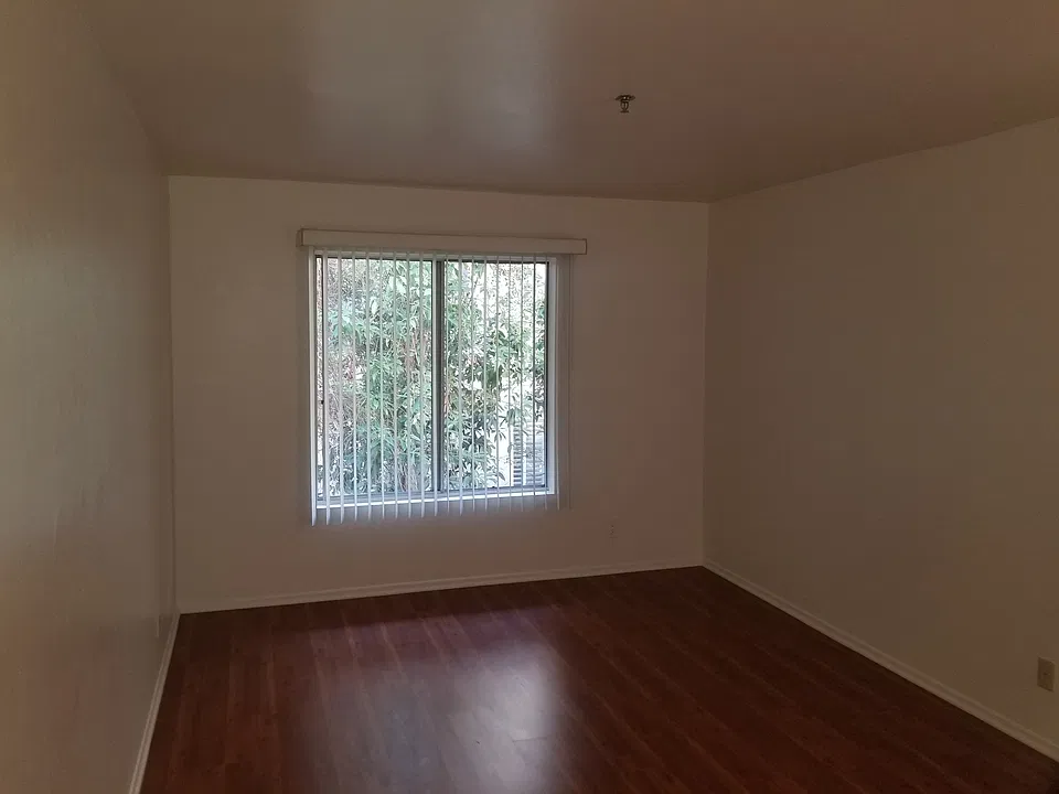 Bedroom facing window
