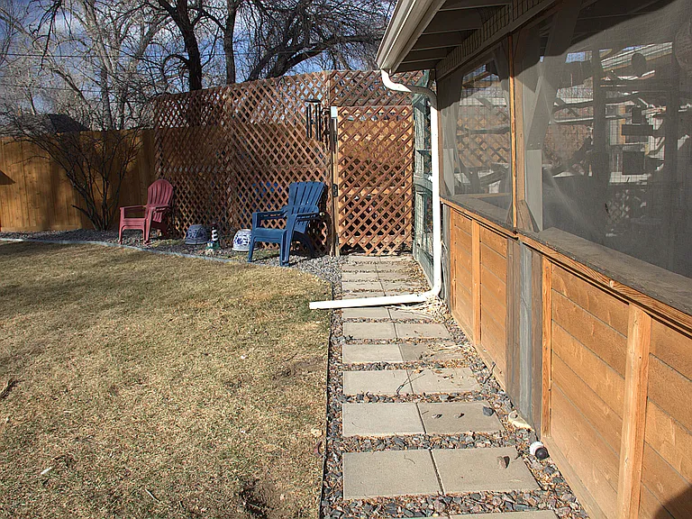 Backyard landscaping
